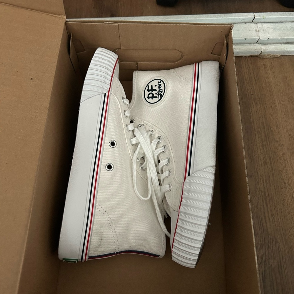 P.F. Flyers White Shoes